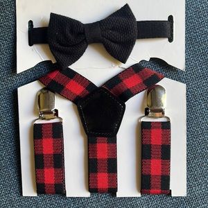 Baby Bow Tie and Suspenders